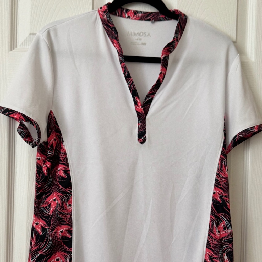 Mimosa - Golf/ tennis shirt. White size XL.